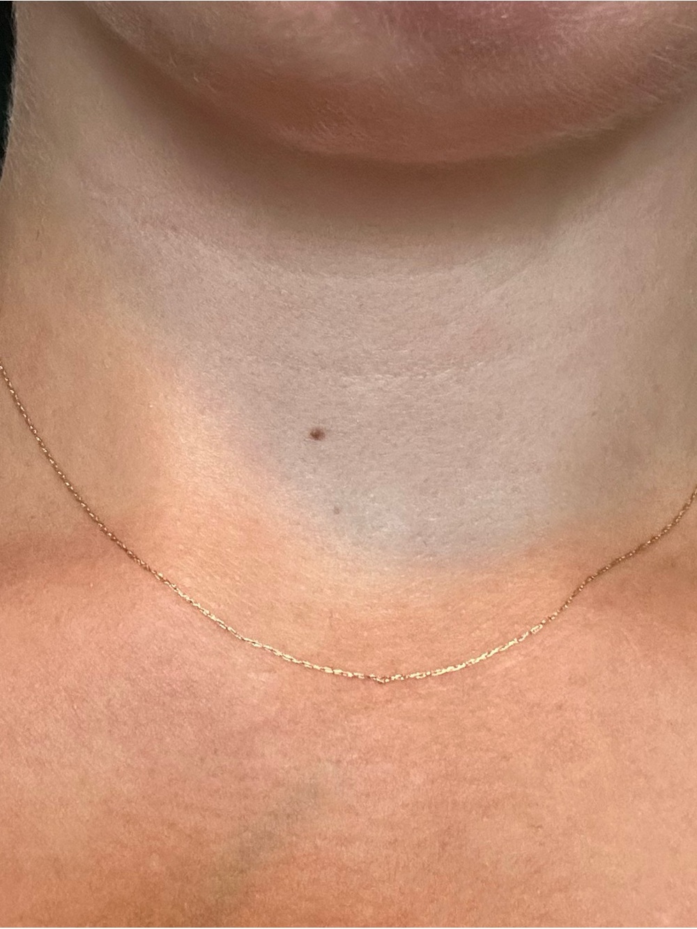14K Solid Gold Delicate Rope Chain 16"